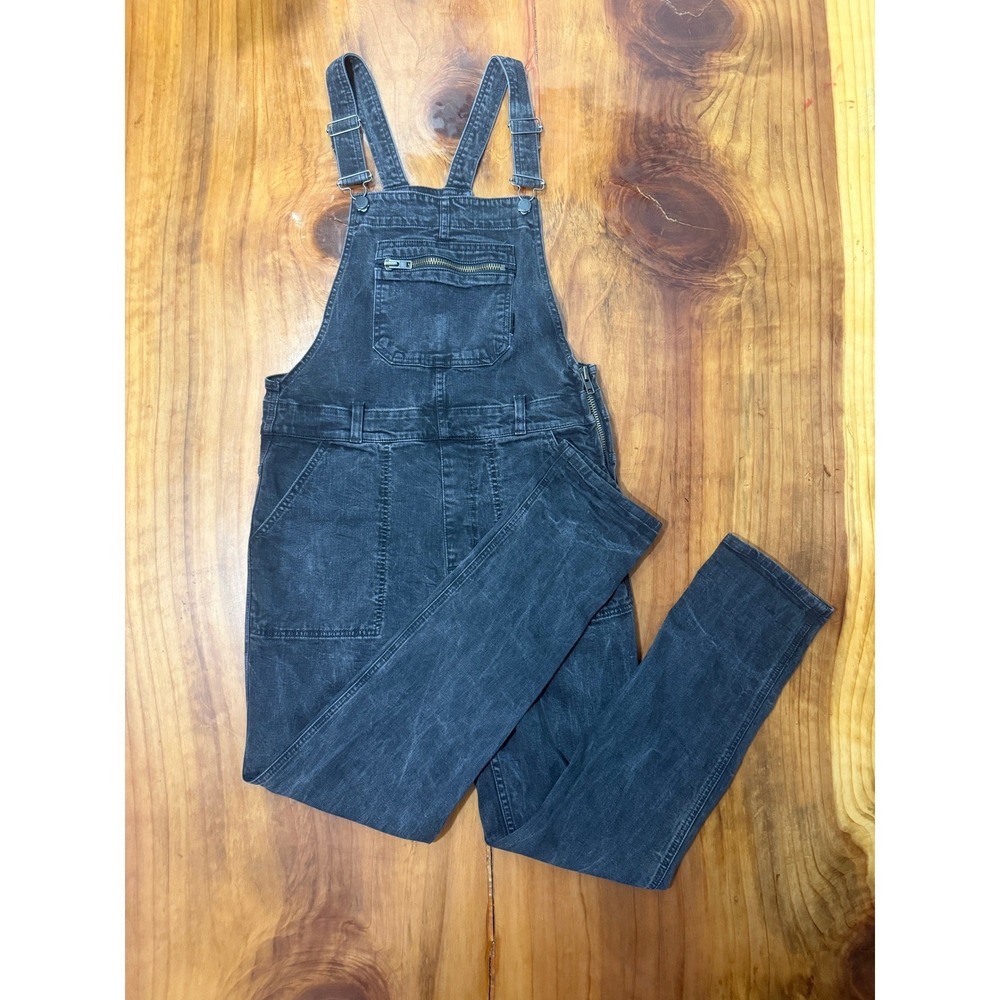 Atwyld Denim Overalls Medium Jean Cotton Moto Sector Zip Stretch Skinny USA L3-1
